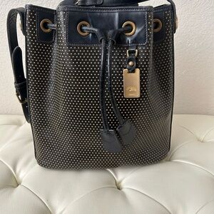 Black and Gold Bucket Bag